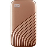 WD My Passport SSD 2 TB, Externe SSD gold, USB-C 3.2 Gen 2 (10 Gbit/s)