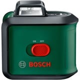 Bosch Kreuzlinienlaser UniversalLevel 360 Set grün/schwarz, grüne Laserlinien, Reichweite Ø 24 Meter