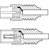 goobay RF-Stecker auf RF-Buchse, Kabel schwarz, 2,5 Meter