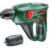 Bosch Akku-Bohrhammer Uneo, 12Volt grün/schwarz, 2x Li-Ionen Akku 2,0Ah, im Koffer