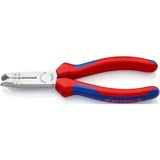 KNIPEX Abmantelungszange 13 42 165, Abisolier-Zange rot/blau, Länge 165mm