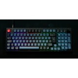 Keychron V5, Gaming-Tastatur schwarz/blaugrau, DE-Layout, Keychron K Pro Red, Hot-Swap, RGB