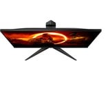 AOC Q24G2A/BK, Gaming-Monitor 60.4 cm (23.8 Zoll), schwarz/rot, QHD, HDMI, DisplayPort, Free-Sync, G-Sync kompatibel, 165Hz Panel