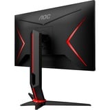 AOC Q24G2A/BK, Gaming-Monitor 60.4 cm (23.8 Zoll), schwarz/rot, QHD, HDMI, DisplayPort, Free-Sync, G-Sync kompatibel, 165Hz Panel