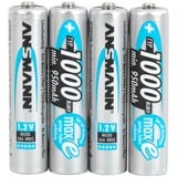 Ansmann 1000mAh NiMh Professional, Akku silber