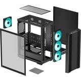 DeepCool CC560 V2 , Tower-Gehäuse schwarz, Tempered Glass