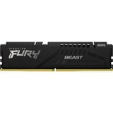 Kingston FURY DIMM 16 GB DDR5-5200  , Arbeitsspeicher schwarz, KF552C40BB-16, FURY Beast, INTEL XMP