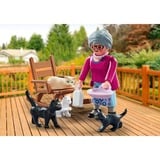 PLAYMOBIL 71172 specialPLUS Oma mit Katzen, Konstruktionsspielzeug 