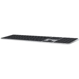 Apple Magic Keyboard mit Touch ID und Ziffernblock, Tastatur silber/schwarz, UK-Layout, für Mac Modelle mit Apple Chip