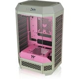 Thermaltake The Tower 300 , Tower-Gehäuse hellgrün/rosa, Tempered Glass