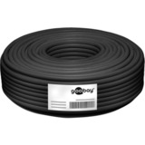 goobay Outdoor Netzwerkabel Cat.7 S/FTP (PiMF) schwarz, 100 Meter