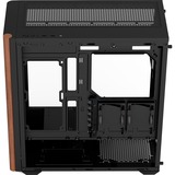 Aerocool D501A-G-BK-v2, Tower-Gehäuse schwarz/holz