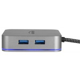 DeLOCK USB-C Dockingstation grau, HDMI, Power Delivery, RJ-45