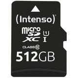 Intenso Premium 512 GB microSDXC, Speicherkarte schwarz, UHS-I U1, Class 10