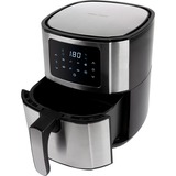 ProfiCook Heißluftfritteuse PC-FR 1239 H edelstahl/schwarz, 1.400 Watt, Korb 5,5 Liter