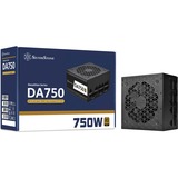 SilverStone SST-DA750-G 750W, PC-Netzteil schwarz, 4x PCIe, Kabel-Management, 750 Watt