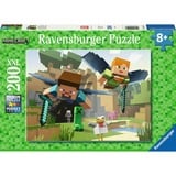 Ravensburger Kinderpuzzle Minecraft - Tierische Abenteuer 200 Teile