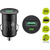 goobay Quick Charge USB Auto Schnellladegerät schwarz, mit QC 3.0