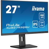 iiyama ProLite XUB2793QSU-B6, LED-Monitor 69 cm (27 Zoll), schwarz (matt), WQHD, IPS, AMD Free-Sync, , 100Hz Panel