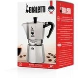 Bialetti Moka Express, Espressomaschine silber, 18 Tassen