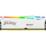 Kingston FURY DIMM 32 GB DDR5-6000, Arbeitsspeicher weiß, KF560C30BWEA-32, FURY Beast RGB, INTEL XMP, AMD EXPO