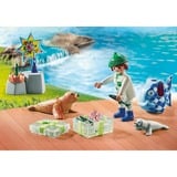 PLAYMOBIL 71448 City Life Tierfütterung, Konstruktionsspielzeug 