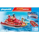 PLAYMOBIL 71598 Action Heroes Feuerlöschboot, Konstruktionsspielzeug 