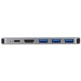 DeLOCK Dockingstation für MacBook grau, Dual HDMI, Power Delivery