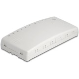 DeLOCK Mini Desktop Patchpanel 12 Port Cat.6a grau