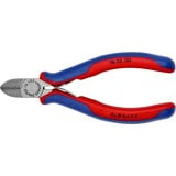 KNIPEX Seitenschneider 76 22 125, Schneid-Zange rot/blau, Länge 125mm