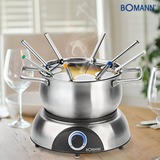 Bomann Fondue-Set FD 2248 CB edelstahl, 1.400 Watt, Topf 1,2 Liter