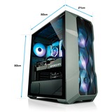 Cooler Master Master Box, Gaming-PC grau/transparent, Windows 11 Pro 64-Bit