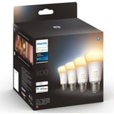 Philips Hue E27 Viererpack 4x570lm 60W, LED-Lampe Viererpack, ersetzt 60 Watt