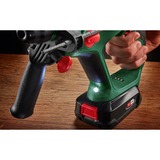 Bosch Akku-Bohrhammer UniversalHammer 18V grün/schwarz, Li-Ionen Akku 4,0Ah, Koffer, POWER FOR ALL ALLIANCE