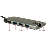 Inter-Tech GDC-802, Dockingstation USB, HDMI, RJ-45, Power Delivery