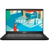 MSI Modern 14 C12MO-1066, Notebook schwarz, Windows 11 Home 64-Bit, 35.6 cm (14 Zoll) & 60 Hz Display, 512 GB SSD