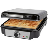 ProfiCook Waffelautomat PC-WA 1241, Waffeleisen schwarz/edelstahl, 1.200 Watt