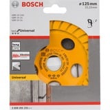 Bosch PRO Multi Material Topfscheibe, Ø 125mm, Schleifscheibe Bohrung 22,23mm, für Beton- und Winkelschleifer