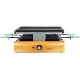 Domo Bamboo D09246G, Raclette holz/schwarz