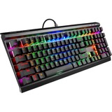 Sharkoon SKILLER SGK60, Gaming-Tastatur schwarz, US-Layout, Kailh Box Red