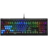 Sharkoon SKILLER SGK60, Gaming-Tastatur schwarz, US-Layout, Kailh Box Red