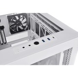 Thermaltake Divider 200 TG Snow Micro, Tower-Gehäuse weiß, Tempered Glass