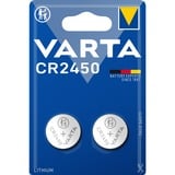 VARTA Lithium Coin Knopfzelle CR2450, Batterie 2 Stück