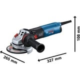 Bosch Winkelschleifer GWS 14-125 S Professional blau/schwarz, 1.400 Watt