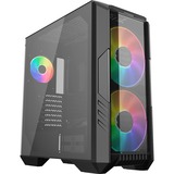 Cooler Master HAF 500 Black, Tower-Gehäuse schwarz, Tempered Glass