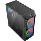 Cooler Master HAF 500 Black, Tower-Gehäuse schwarz, Tempered Glass