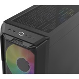 Cooler Master HAF 500 Black, Tower-Gehäuse schwarz, Tempered Glass