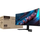 GIGABYTE GS34WQC, Gaming-Monitor 86.4 cm (34 Zoll), schwarz, WQHD, VA, Curved, 120Hz Panel