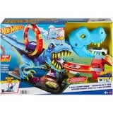 Hot Wheels City T-Rex Attacke Spielset, Rennbahn inkl. 1 Spielzeugauto