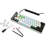 Sharkoon SKILLER SGK50 S4, Gaming-Tastatur weiß/schwarz, DE-Layout, Kailh Blue